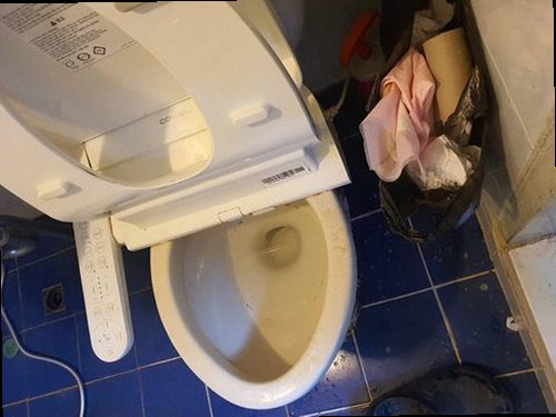 아산시 권곡동 하수구막힘 점검 후 깨끗하게 물이 흐르는 배수구